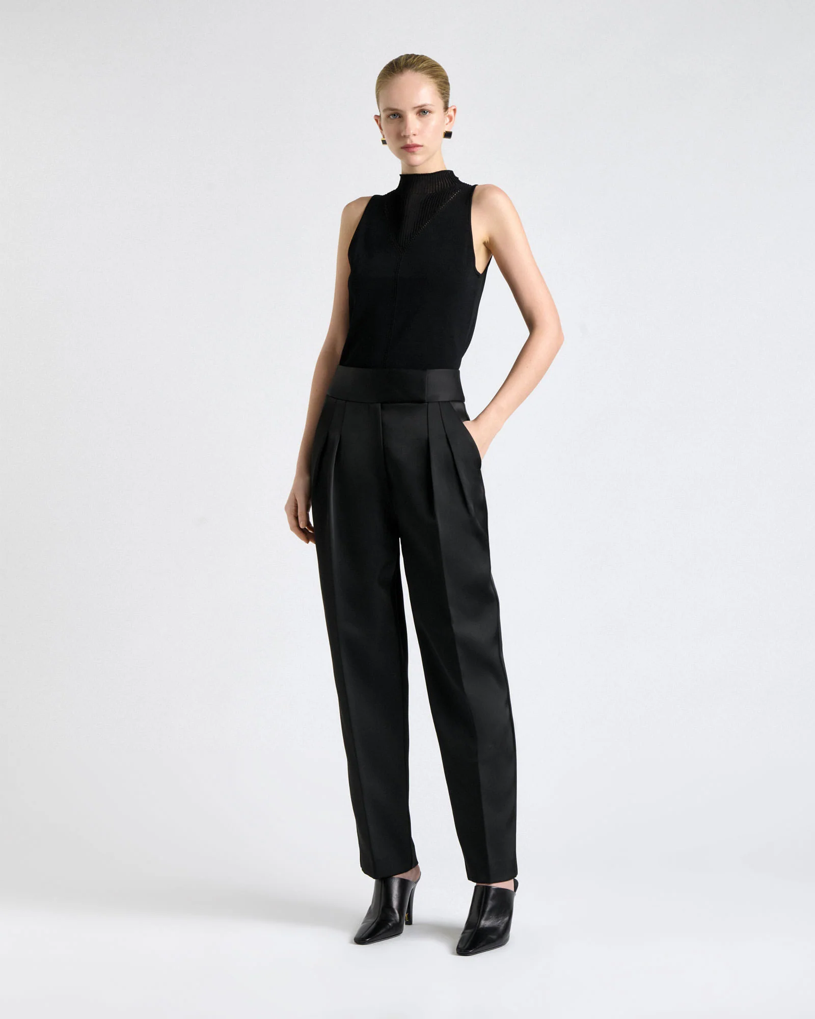Pointelle Detail Knit Tank - Image 10