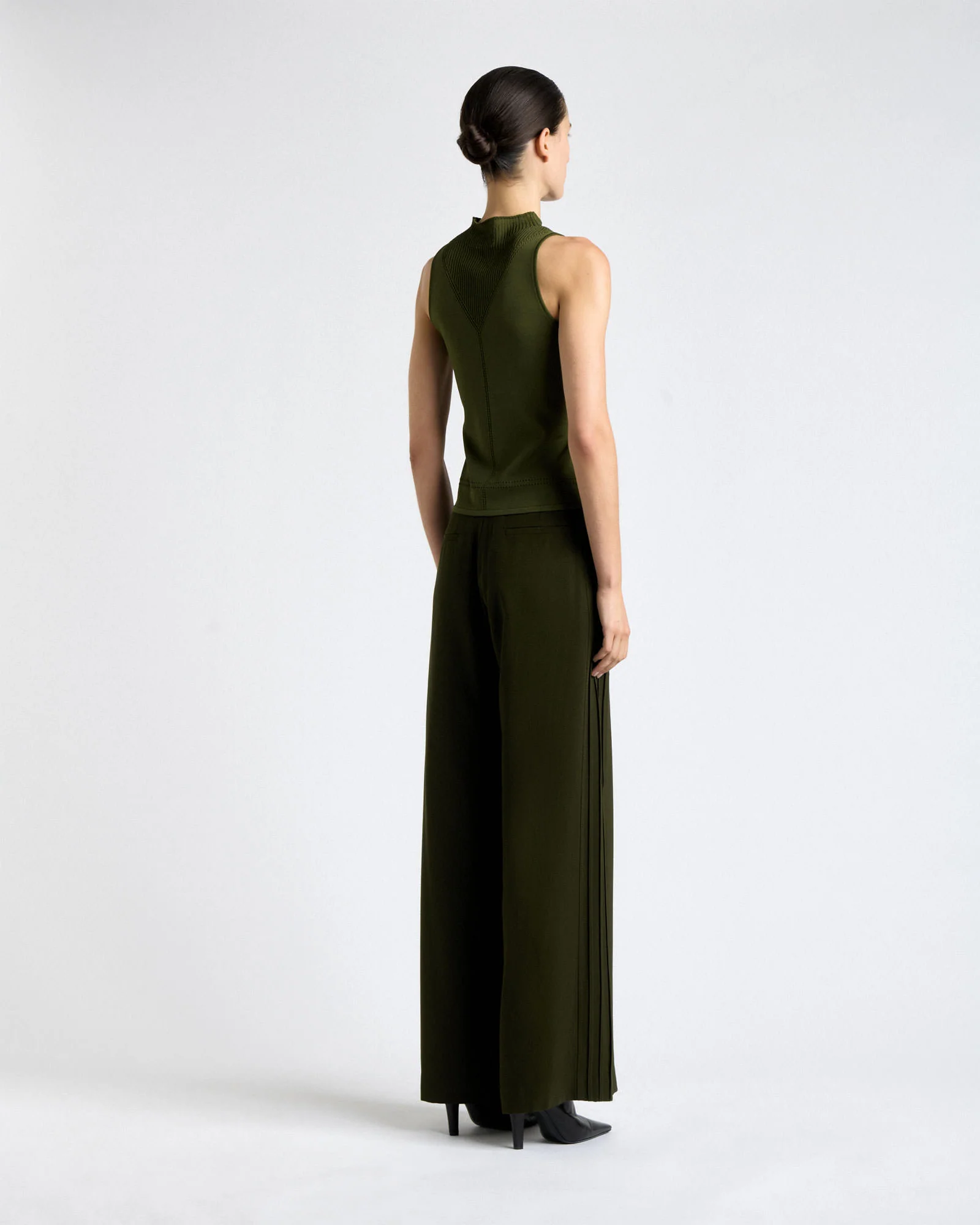 Pointelle Detail Knit Tank - Image 8